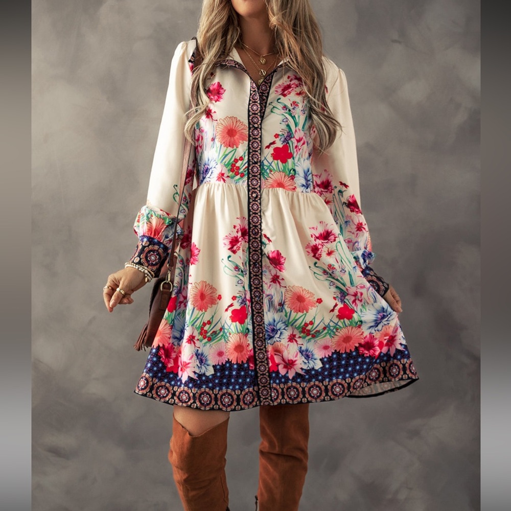 Apricot Garden Dress 👗 NWOT